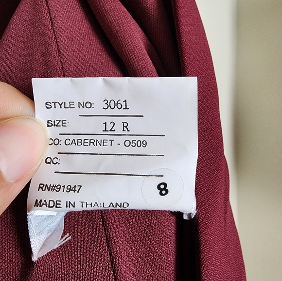 Dessy Collection Draped Backless Crepe Dress With Pockets Womens 12 NWT - Picture 10 of 14